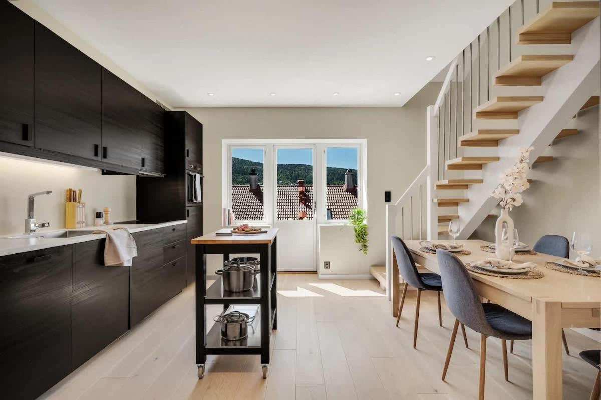 Dinbnb Appartments L Modern And Fully Equipped L 500 Meters From Torget برغن المظهر الخارجي الصورة